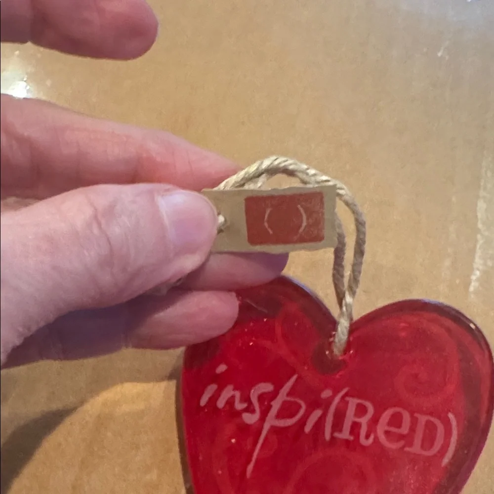 Hallmark Inspired Red Heart Ornament